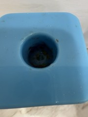 Cambridge Blue Opaline Azurite Candlestick Pair 1920’s Art Nouveau Home Decor