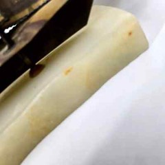 De Mott Brass Copper Sailboat 9″ Ship Signed Art Sculpture Onyx 1970s Heavy Vtg