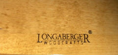 Longaberger WoodCrafts-WI Treasures Shelf/Yuletide Treas & Family Picnic Lid-NIB