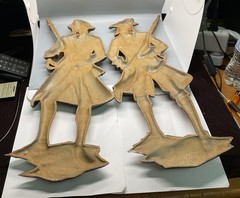 Colonial Army Minute Men. SEXTON MCM WALL DECOR SOLDIERS.