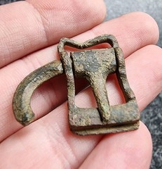 Rare Medieval Locking Buckle Metal Detecting Find Antique