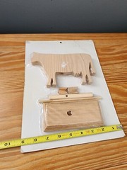 Vintage Folk Art Home Decor Accents Weathervane 54007 Cow Original Packaging