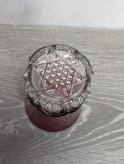 Edwardian Ruby Flash Cut to Clear Red Crystal Cup – To Mamma From Leonard (1908)