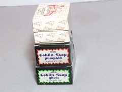 Vtg 90s Avon Kids Box Lot Mini Soaps Halloween Ghost Pumpkin & Power Rangers
