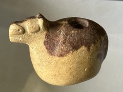 AMAZING PRE-COLUMBIAN CANOPA / CONOPA LLAMA EFFIGY VOTIVE CONTAINER FIGURE PERU