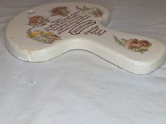 Mushroom Ceramic Wall Decor/Spoon rest Avon Hand-Painted 1980 Mushroom Shrooms