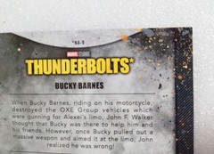 2025 Topps Marvel Chrome Thunderbolts Bucky Barnes Orange Parallel /25 NA-9