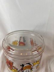 Vintage 1980s Shirt Tales Glass Cookie Candy Jar Hallmark Tyg Digger Pammy