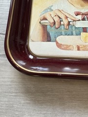 1975 Norman Rockwell “The Butter Girl” First Limited Edition Christmas Tray