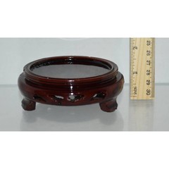 Asian Inspired Carved Wood Display Stand #8005879