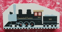 Set 7 CATS MEOW Vintage 1990s Train Locomotive ~ Advertising Quaker Rubbermaid +