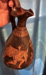 Ancient Greek Oinochoe (wine jug) museum replica