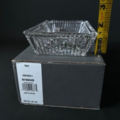 WATERFORD “LENNON” CRYSTAL glass LISMORE RECTANGULAR SANDWICH TRAY bowl NEW