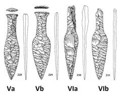 Broken daggers, spear points & sickles: DANISH STONE AGE tool from NEOLITHIC