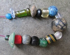 Ancient mix glass beads From Afghanistan.