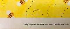 Vintage Mary Engelbreit Poster, Who Loves A Garden, 16″x20″, 1992 Unframed