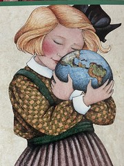 Mary Engelbreit Hurt Not the Earth Poster 16 x 20 Revelations 7:3 Unframed 1991