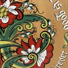 Vtg 1962 Berggren Handpainted Norway Swedish Rosemaling Wall Hanging 12″ Signed