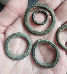 Celtic Ring Proto Money Ancient Currency Bronze Antique Metal Detecting Find (5)