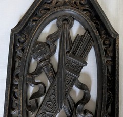 VTG 1968 Homco Set of 3 Wall Plaques Medieval Sword Shield Castle Goth Decor USA