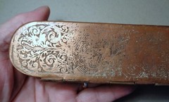 Beautiful Engraved Copper Tabacco Box About 1750 Pirate Era