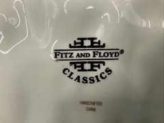 Vtg Fitz and Floyd Classic Herb Garden Thyme Oregano Parsley Canapé Plate 11”