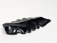 Black Obsidian Style Hand Knapped Arrowhead Point 2.5 In Authenticity Unknown