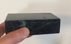 Green Marble Stone Rectangular Display Stand or Base Paperweight