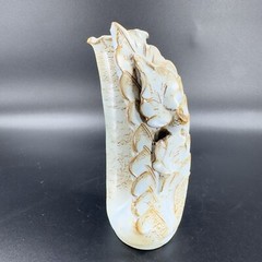 Hand Made Studio Art Pottery Vase Flower Shape Made In Greece Vintage Pottery