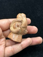 Unique Ancient Achaemenid Period Small Stone Ram Rhyton