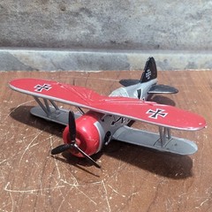 Cast Metal Aluminum Grumman Gulfhawk Airplane German Fighter Biplane