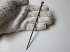 VERY RARE ancient roman bronze perfect engraved large stylus 1 – 2 A.D.