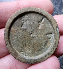 Rare Queen Anne Trade Weight Bronze Detector Find 1702-1714 Antique 34mm 25.18g