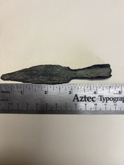 Authentic Old Copper Culture Socketed Projectile Point