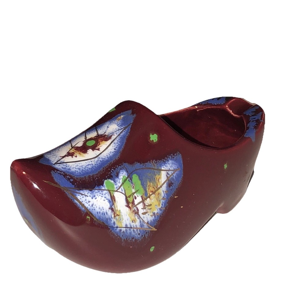 Antique Goedewaagen Ceramic Dutch Shoe Clog Gouda Holland Figurine Ashtray