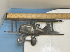 VINTAGE 1975 HOMCO USA DECOR METAL AIRPLANE 1232-BX-B TRI-WING++ 🇺🇸 LOT X3