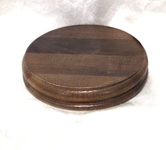 Brown Wood Display Stand Round 4.5” Pedestal Bonsai Teapot Vase Base