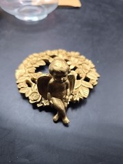 Avon Gift Collection Vanilla Essence Potpourri Cherub Glass Bowl New Open Box