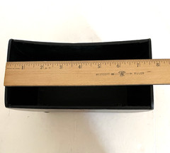 2 Wooden Hand Painted Footed Plant Holders 9″ x 5″ x 6″ & 8″ x 4″ x 4″ Grapes