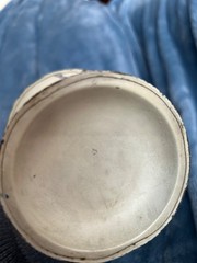art deco orig paint toleware Tole Flower Basket with Handle 1930’s