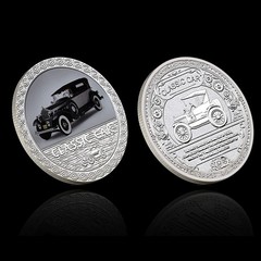 Classic Car 5 Coin Set with Gift Box Certificate Commemorative Collectibles Gift