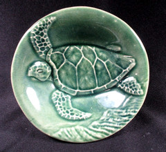 Bob Hoenig Maui 4.25” Sea Turtle Footed Trinket Dish Signed & Stingray Magnet