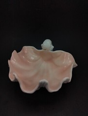 Vintage MCM Fitz & Floyd Seashell Footed Large Clamshell Bowl / Dish