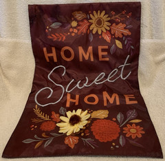 Unbranded HOME SWEET HOME Fall Polyester Double Sided Garden Flag 12×18 – GUC