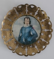 Vintage Butterfly Frames w/ Prints of Edwardian Children, Made in England, 1960s