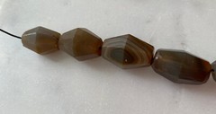 Ancient Agate Beads Islamic 1500 AD – Strand 2 – from Afghanistan 13 Beads