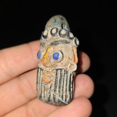 Ancient Beautiful Phoenician Glass Bead – Punic Core-Formed Pendant, Necklace