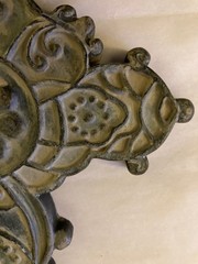 Set Of 3 Vintage Resin Celtic Religious Crosses Wall Hanging 10×6.75”