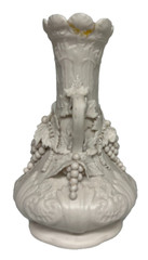 Parian Vase with Botanical Adornments