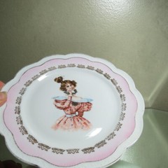 Antique Zeh Scherzer Bavarian Edwardian Lady Plate